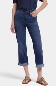 NYDJ Bailey Relaxed Crop Straight Leg Jeans