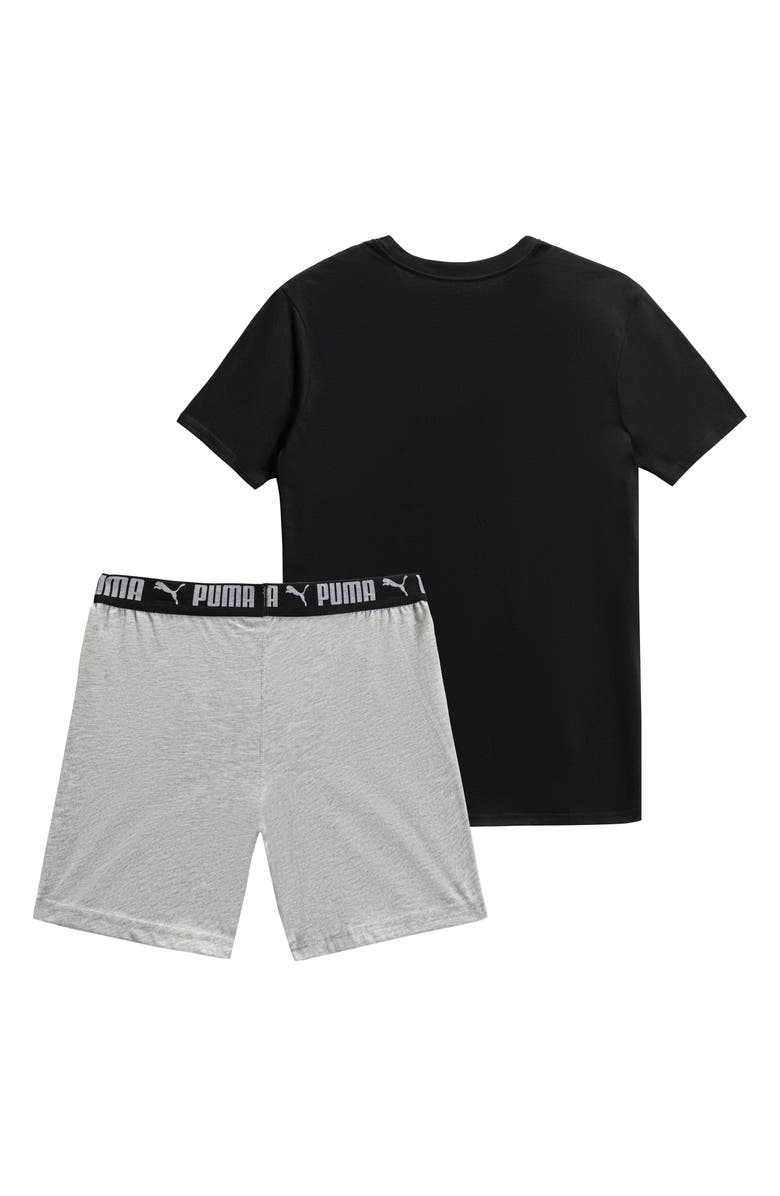 PUMA Boxer Pajamas, Alternate, color, Black Grey