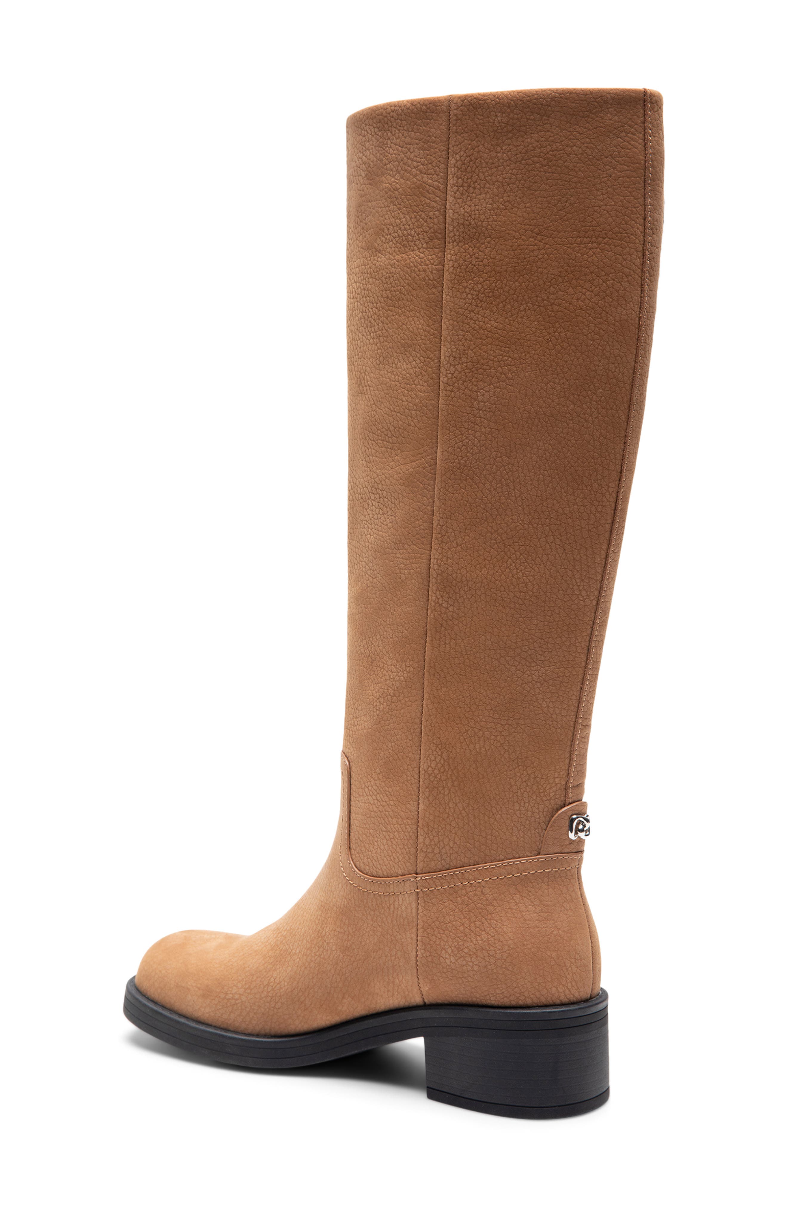 Aerosoles Morisson Knee High Boot, Alternate, color, Camel Pebbled Nubuck