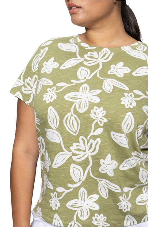 Sanctuary The Perfect Geo Print Cotton Blend Knit Top