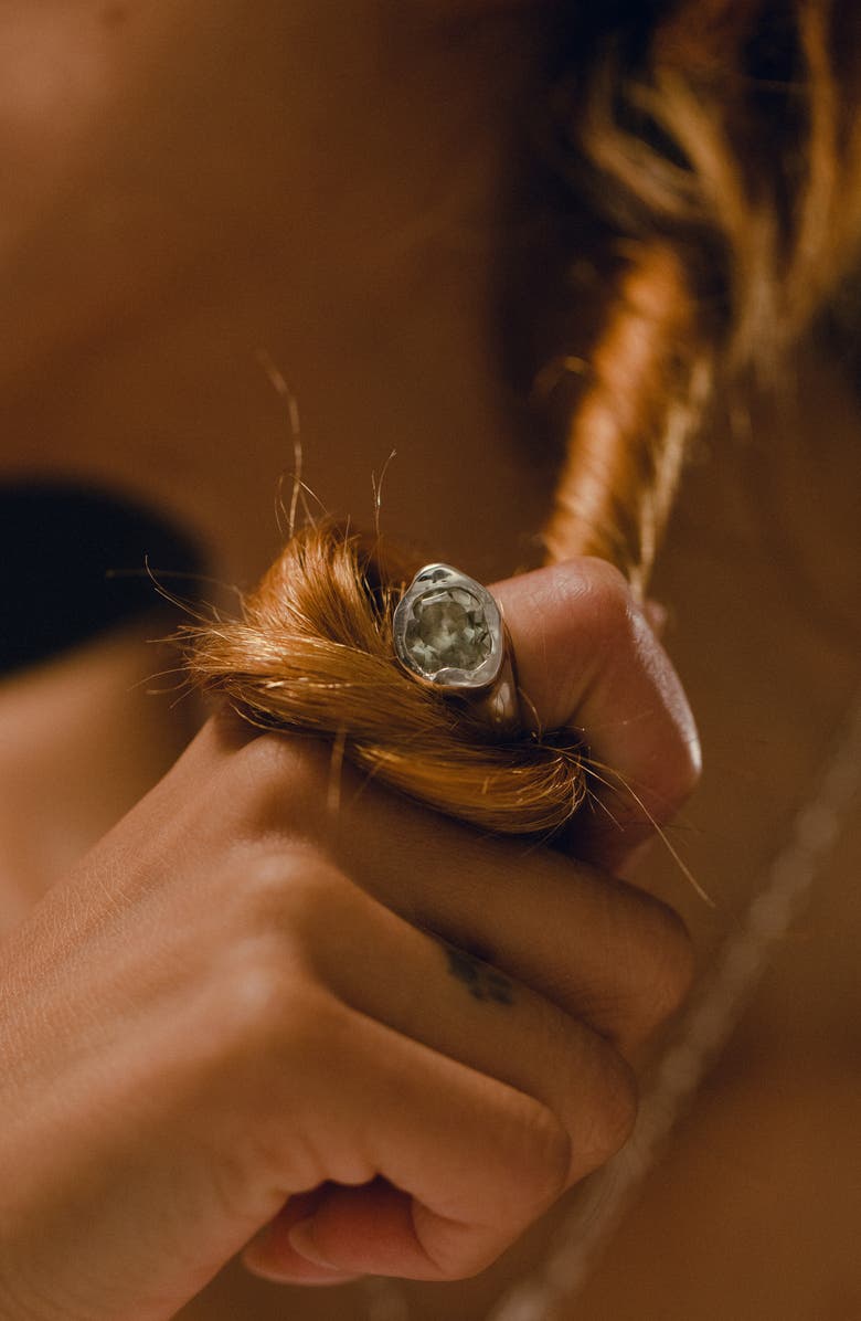 FARIS Grand Cubic Zirconia Ring, Alternate, color, Sterling Silver