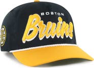 '47 Men's '47 Black/Gold Boston Bruins Dropshadow Rope Hitch Adjustable Hat