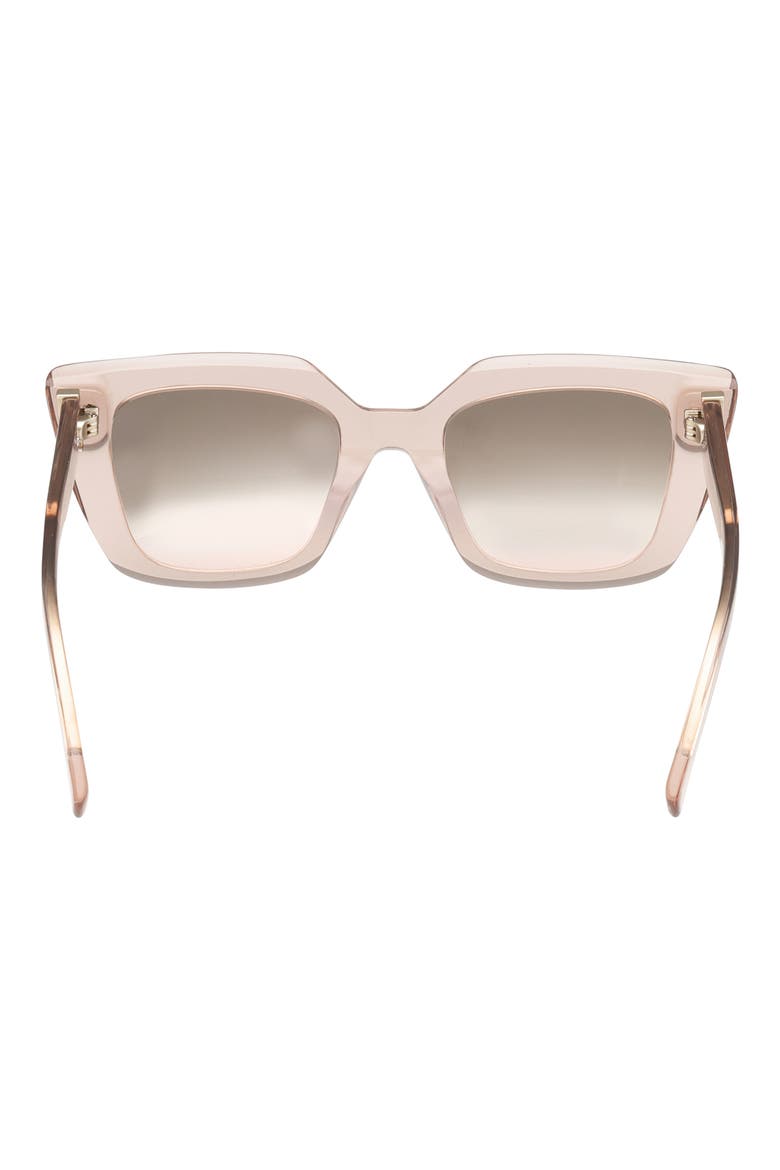 51mm Cat Eye Sunglasses, Alternate, color, SMOKE BLUSH GRADIENT LENS