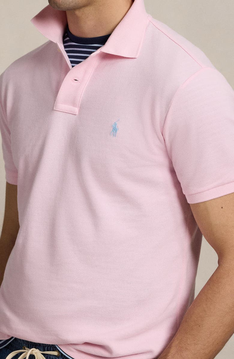 Polo Ralph Lauren Classic Fit Solid Pink Cotton Piqué Polo, Alternate, color, 