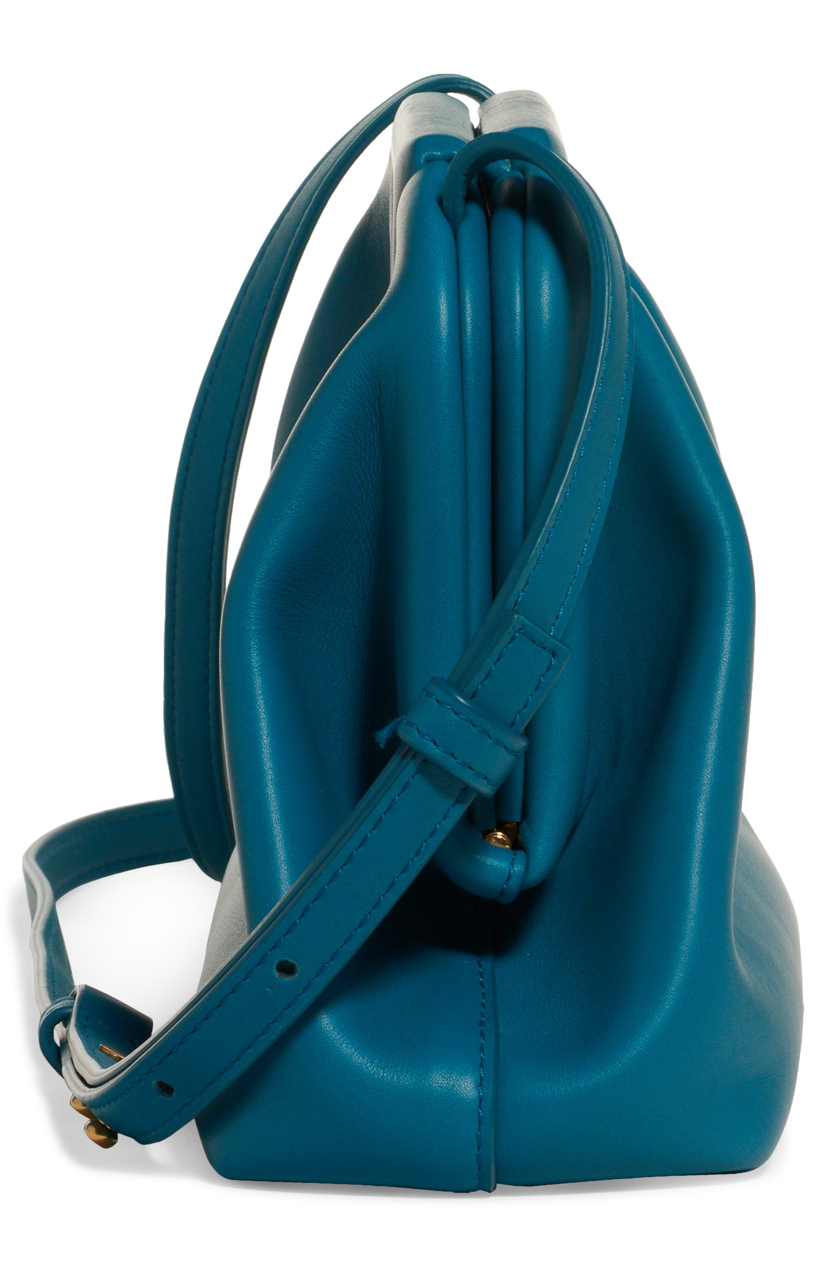 Bottega Veneta Small Triangle Leather Shoulder Bag, Alternate, color, 