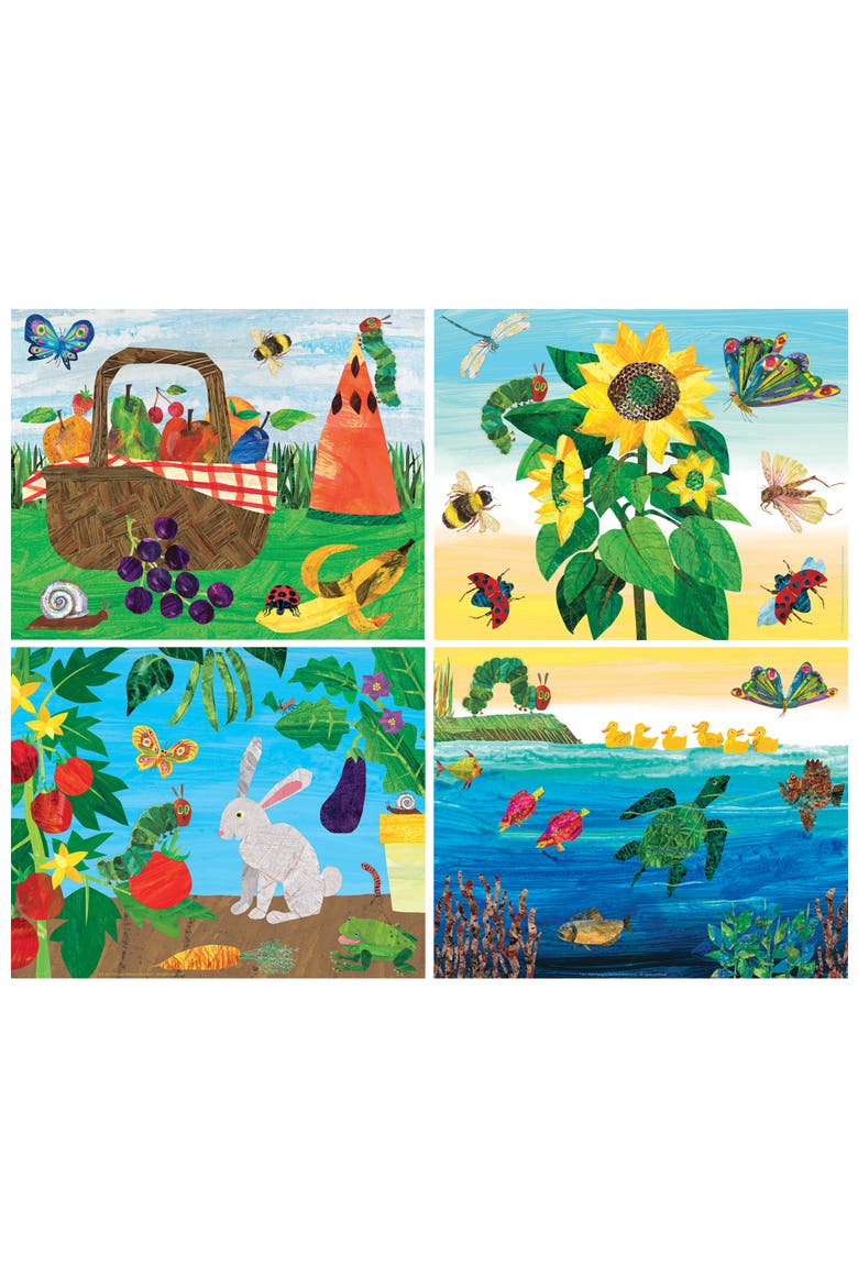 World of Eric Carle 48pc Puzzles 4-Pack, Alternate, color, Multicolor