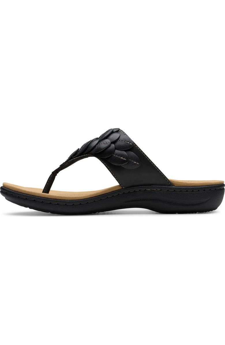 Clarks<sup>®</sup> Laurieann Palm Sandal, Alternate, color, Black Leather