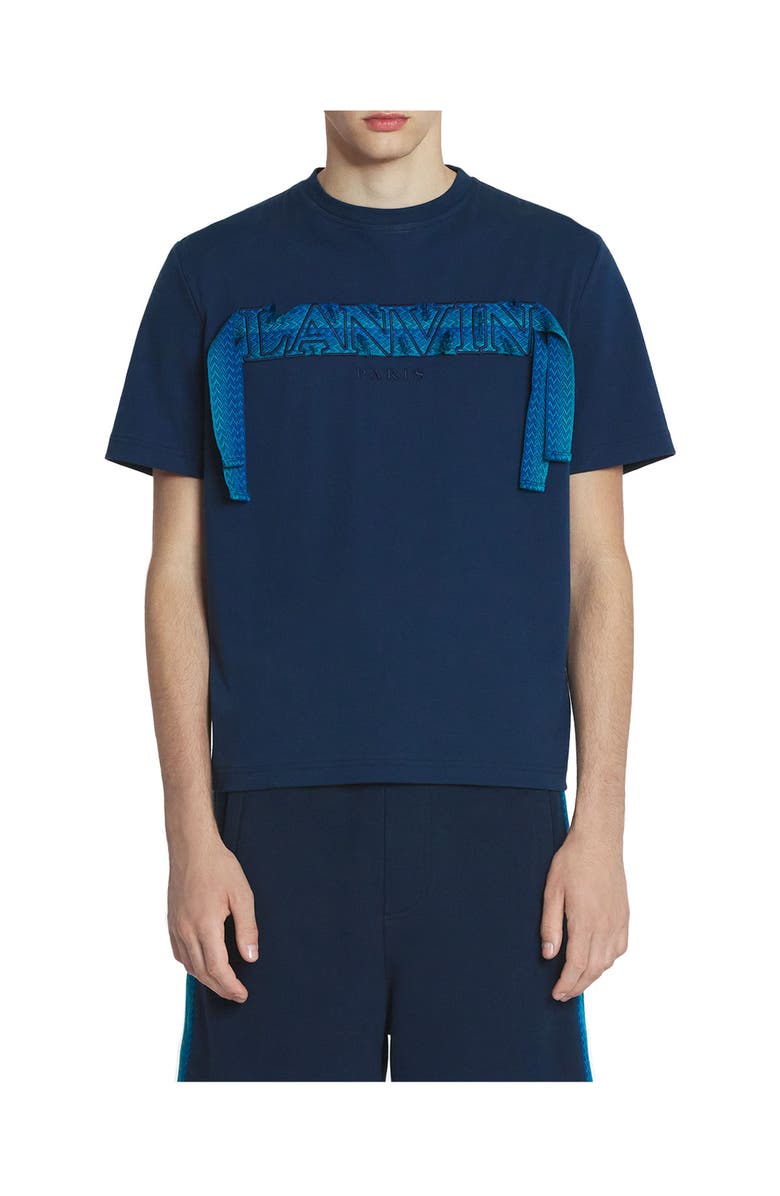 Lanvin Curb Lace T-Shirt, Alternate, color, 