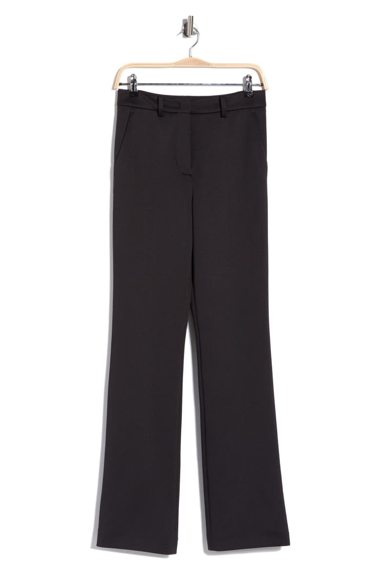 High Waist Flare Leg Trousers, Alternate, color, BLACK