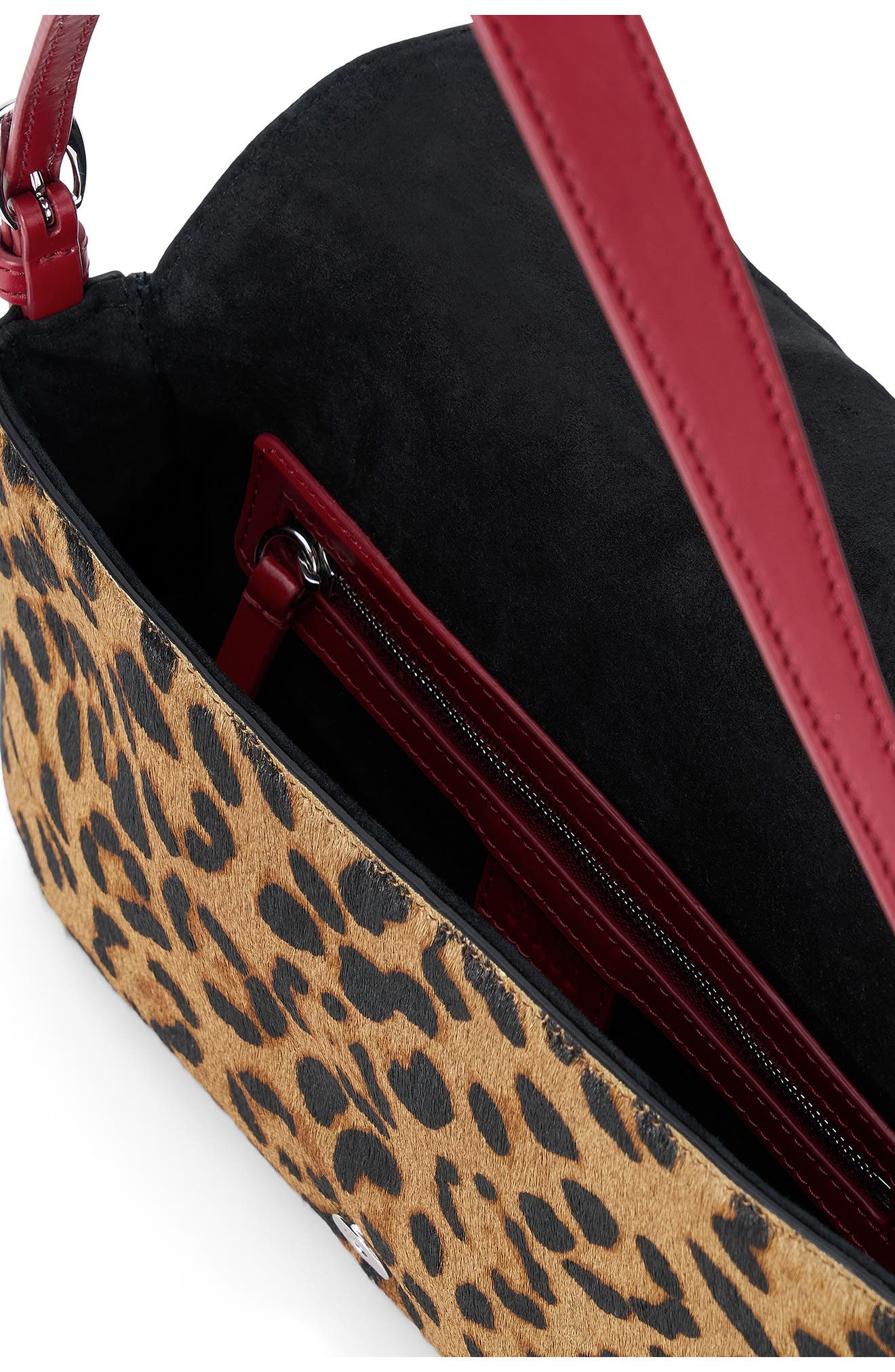 Harlow Animal Print Genuine Calf Hair Bag, Alternate, color, CHEETAH