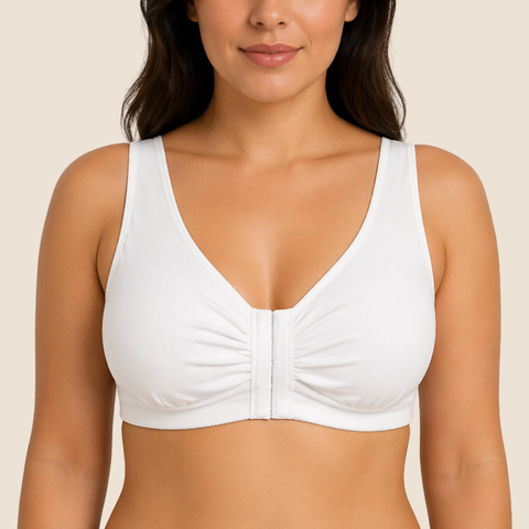 Ease Cotton Front Closure Bra for Mastectomy