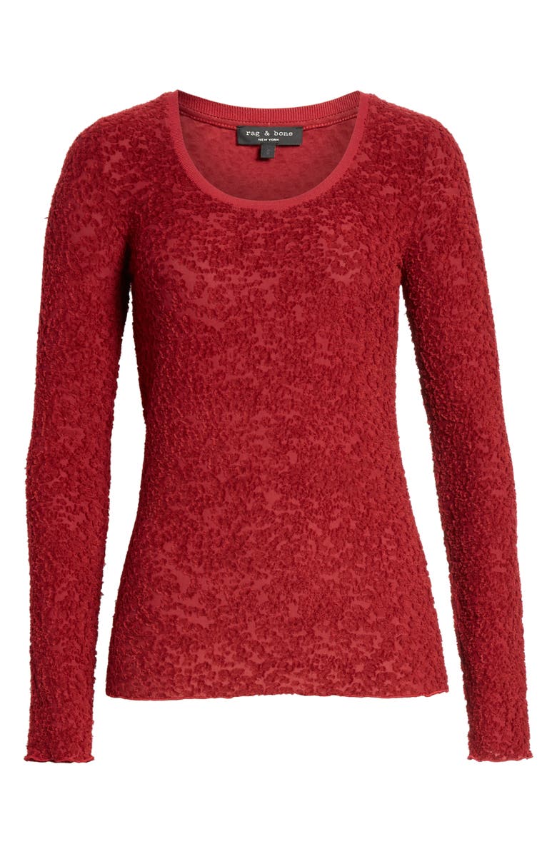 rag & bone Collier Jacquard Top, Alternate, color, 