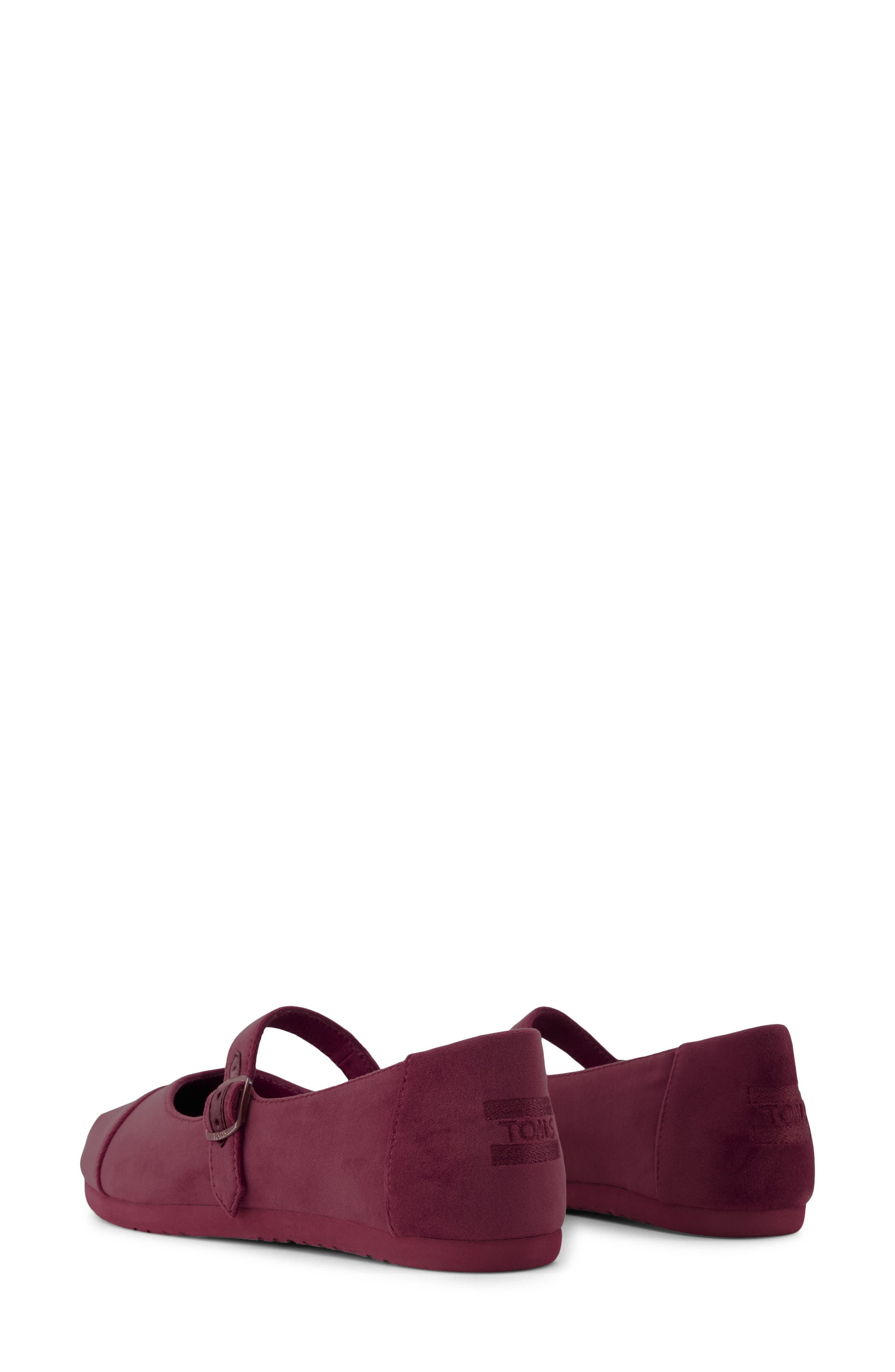 Alpargata Mary Jane Flat, Alternate, color, DARK RED