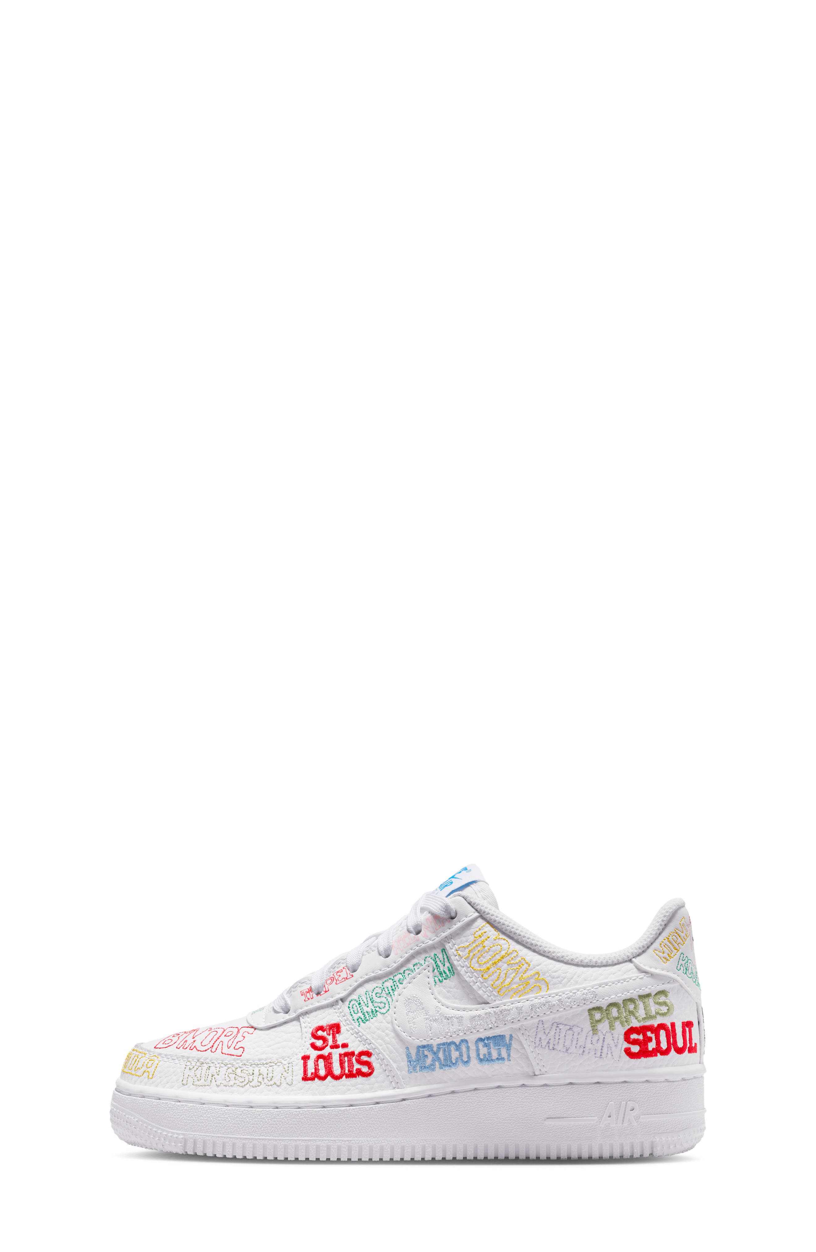Kids' Air Force 1 Basketball Sneaker, Alternate, color, WHITE/ WHITE