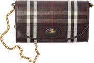 Burberry Highlands Coated Canvas Wallet on a Chain