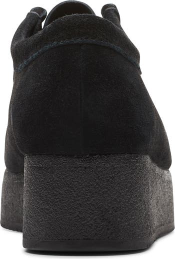 Clarks Wallacraft Bee Black Suede Women's Platform Moccasins