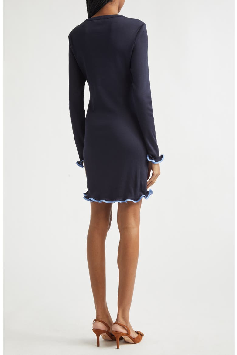 Baranova Long Sleeve Minidress, Alternate, color, NAVY