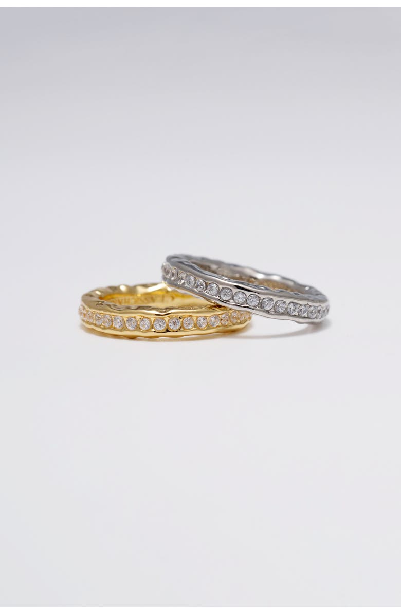 Classicharms Sophie Molten Eternity Stackable Ring, Alternate, color, Silver