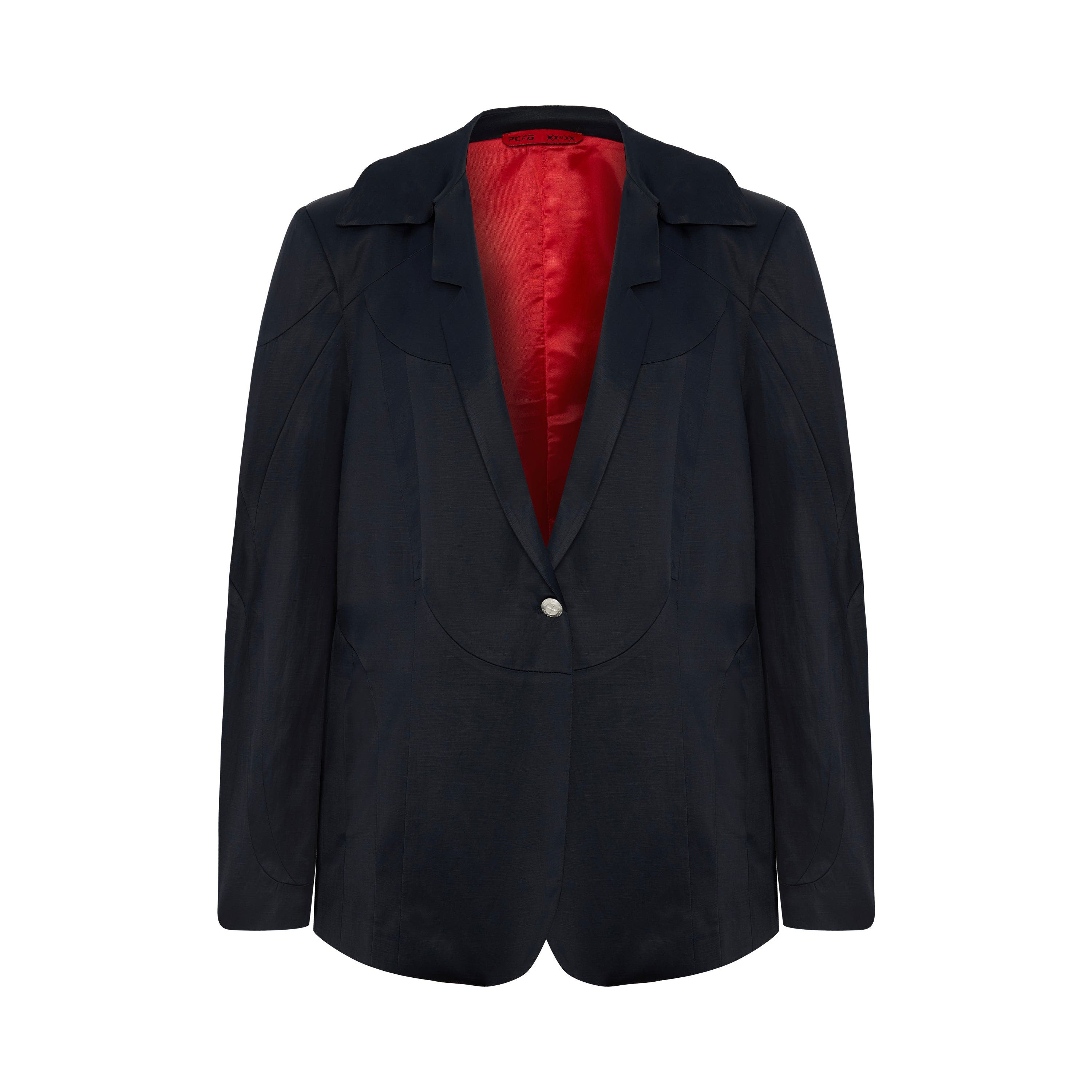 Linen & Cotton Blend Shiny Woven Men Blazer Jacket