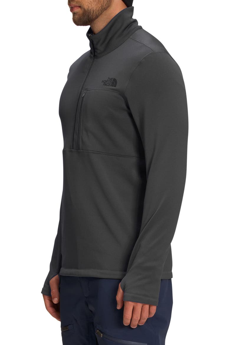 Tagen Slim Fit Half Zip Fleece Pullover, Alternate, color, ASPHALT GREY