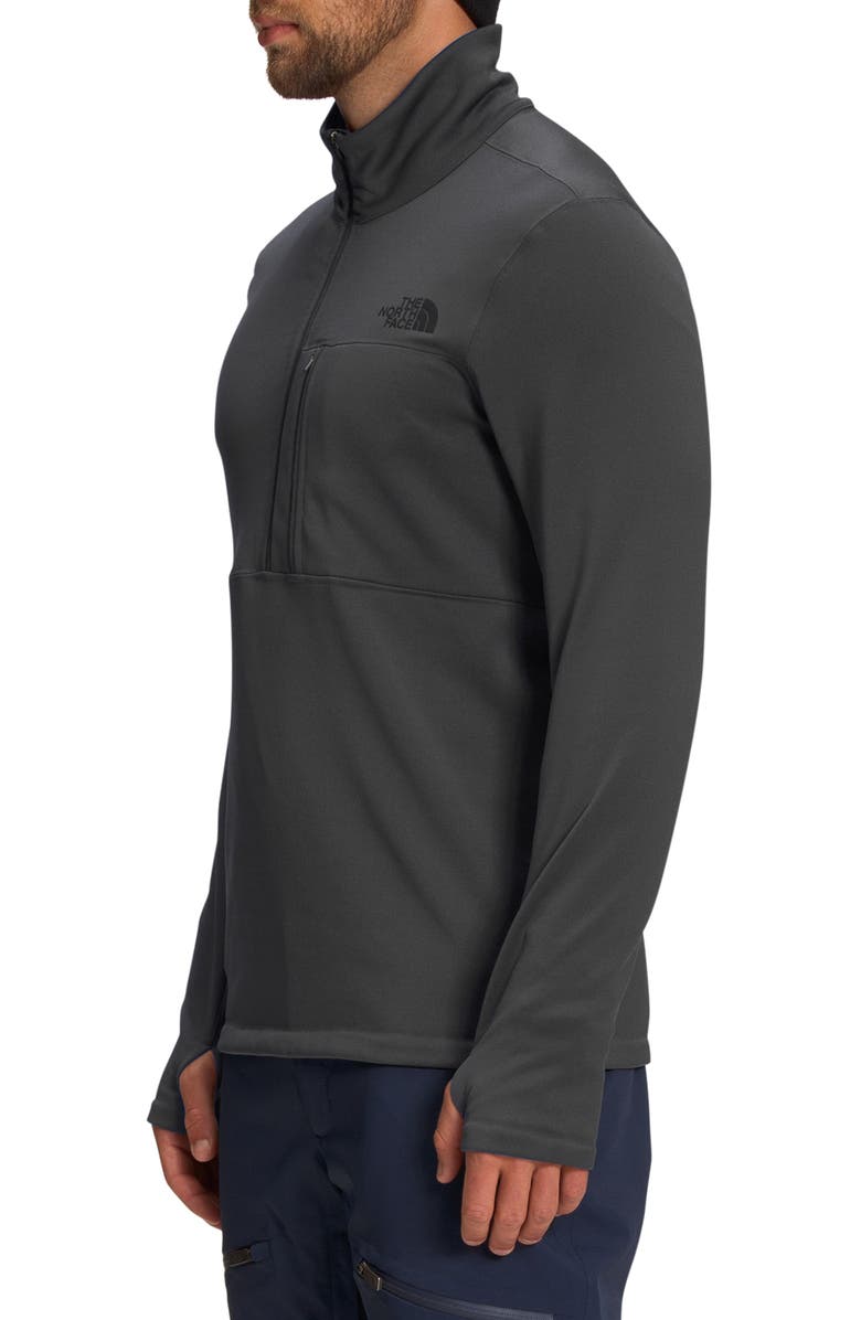 The North Face Tagen Slim Fit Half Zip Fleece Pullover, Alternate, color, Asphalt Grey