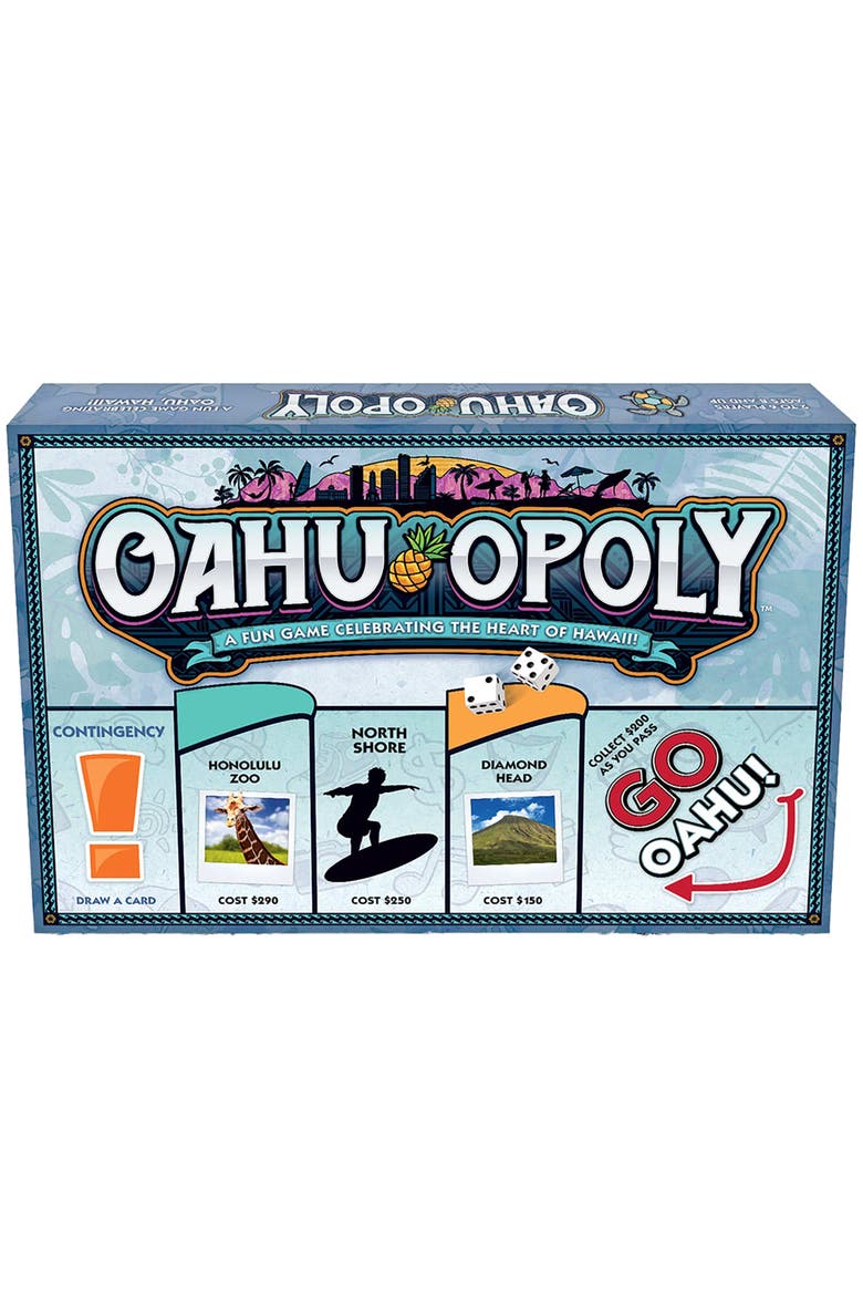 Oahu Opoly Board Game, Main, color, Multicolored