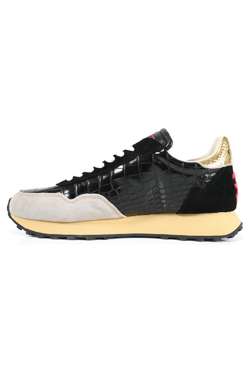 JOHN RICHMOND Signature Runner Sneaker, Alternate, color, Ivory/ Black/ Gold/ Red