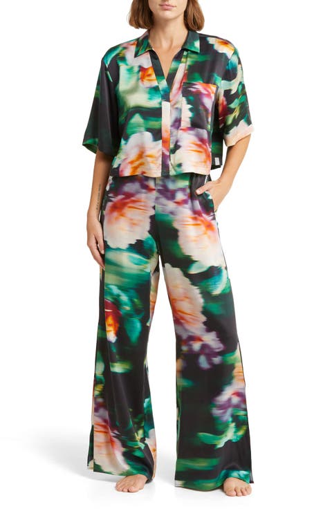 Washable High Waist Silk Pajamas