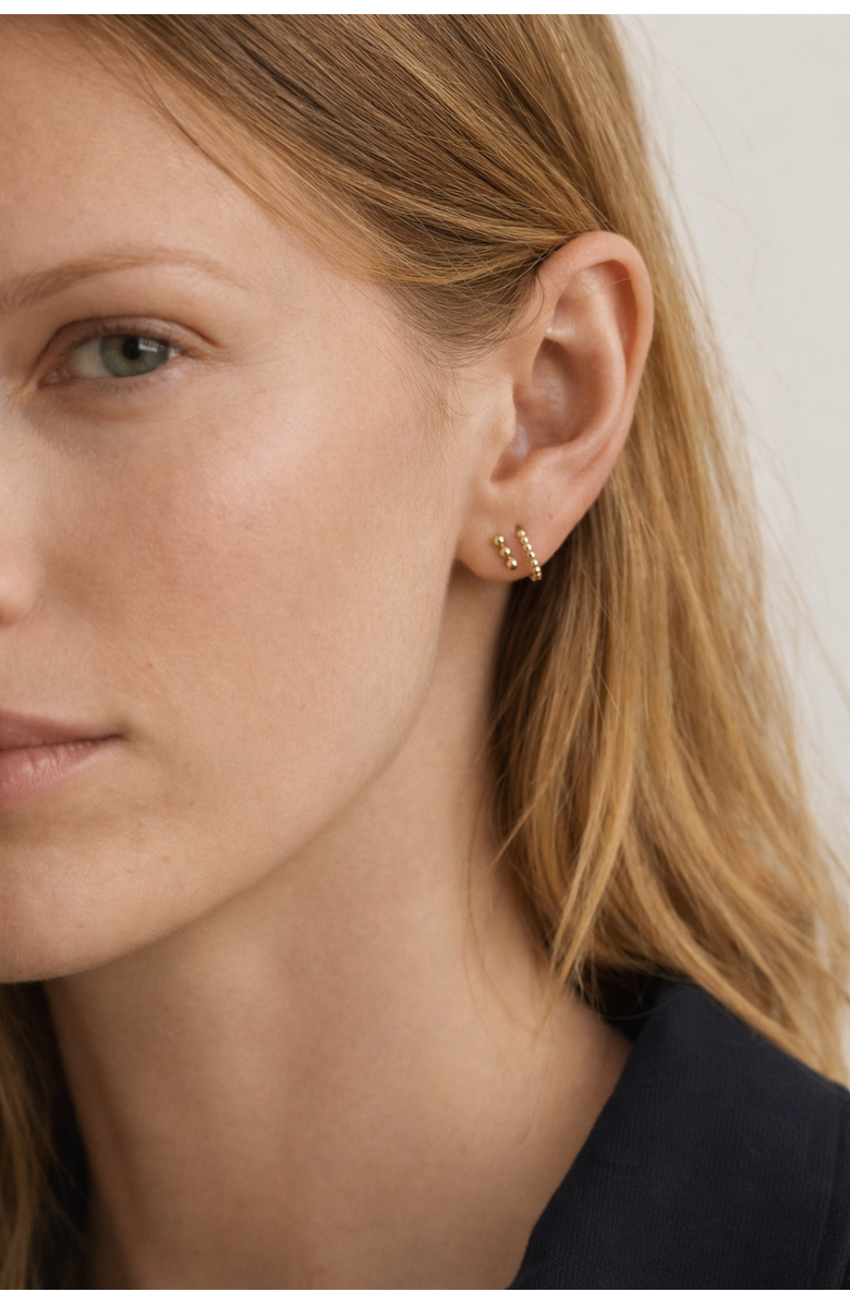 Sheena Marshall Jewelry Lily Dot Bar Studs, Alternate, color, 14K Gold Fill