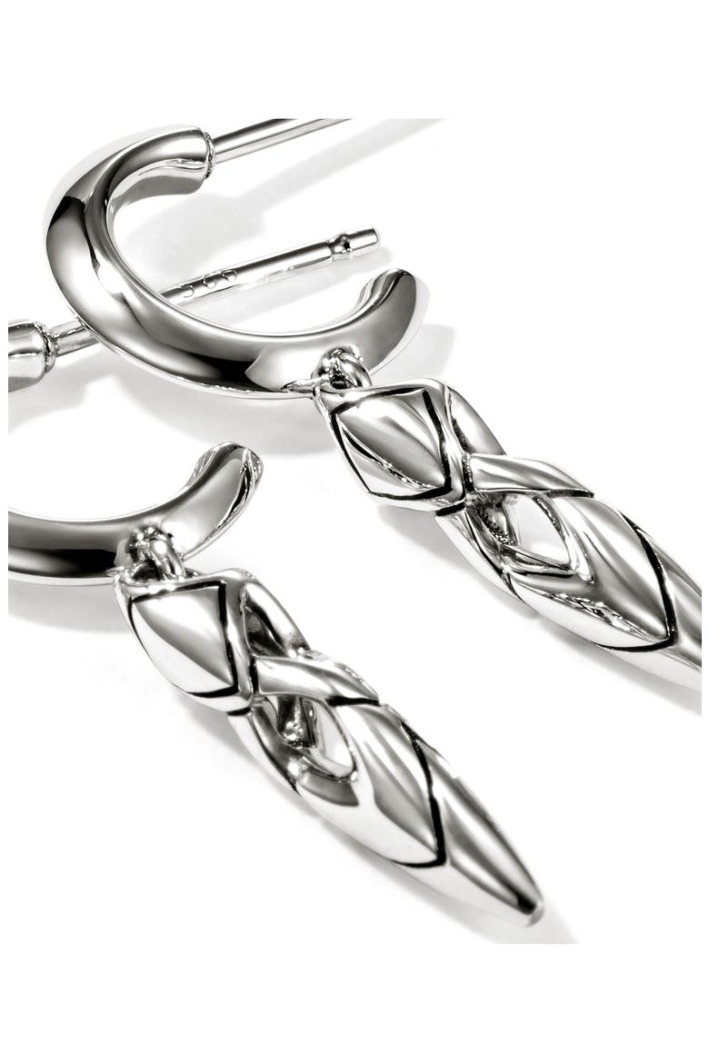 Naga Drop Earrings, Sterling Silver, Alternate, color, SILVER