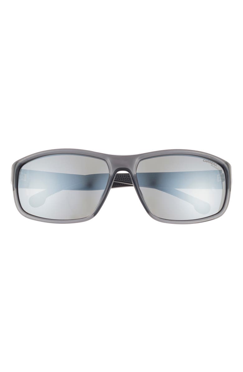 Carrera Eyewear 61mm Gradient Polarized Rectangular Sunglasses, Main, color, 