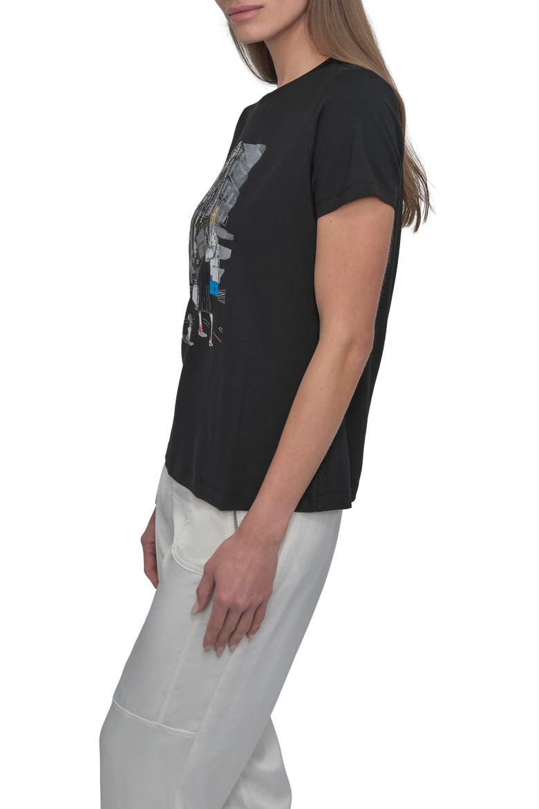 Flatiron Converstional Graphic T-Shirt, Alternate, color, BLACK