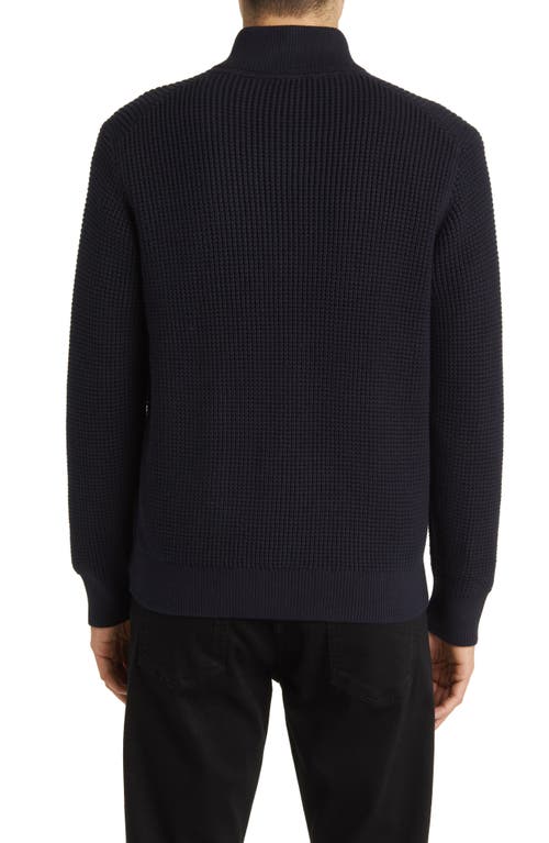 Theory Gary Front Zip Cardigan In Black