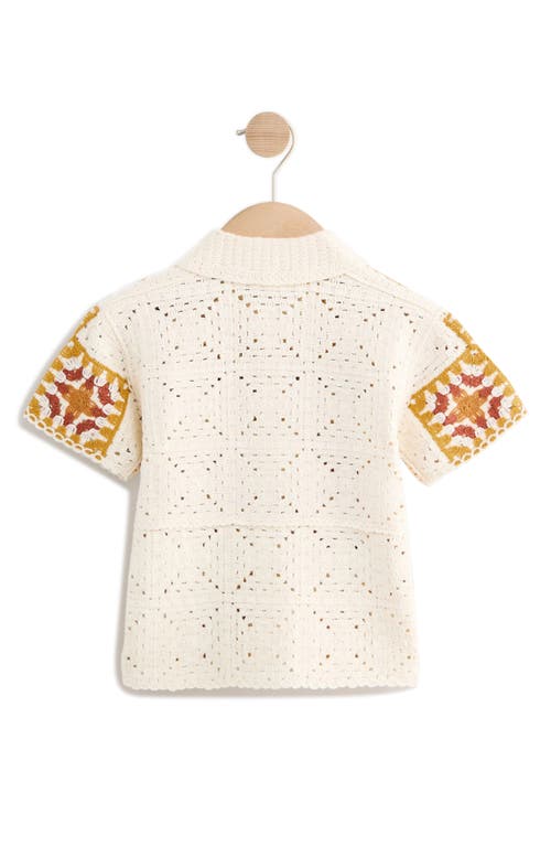 Next Kids' Knit Tiger Button-up Shirt In Multi