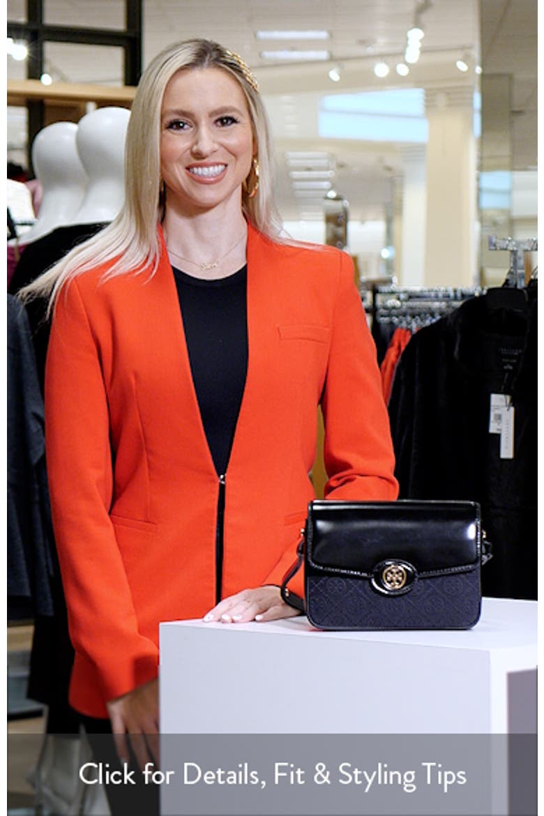 RobinsonT Monogram Jacquard & Leather Convertible Shoulder Bag video