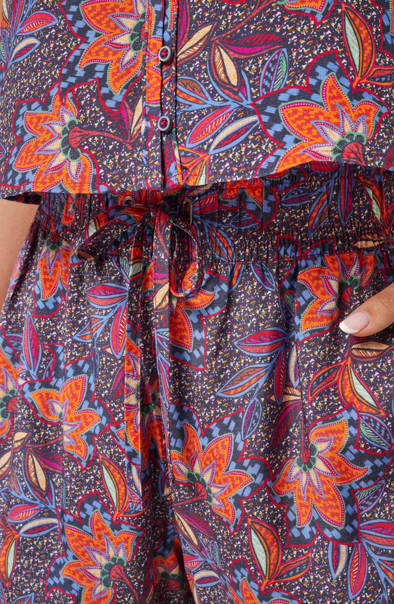 TravisMathew Savanna Drawstring Shorts, Alternate, color, Persian Red Multi