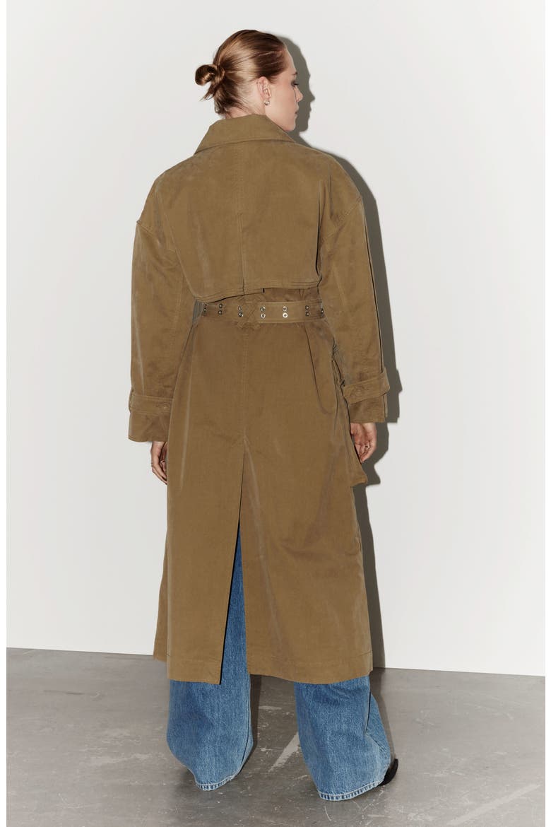 Trench Coat, Alternate, color, BEIGE DARK