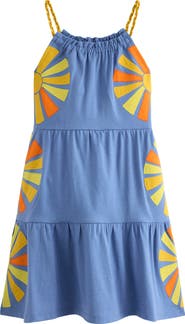 Mini Boden Kids' Enola Appliqué Jersey Dress
