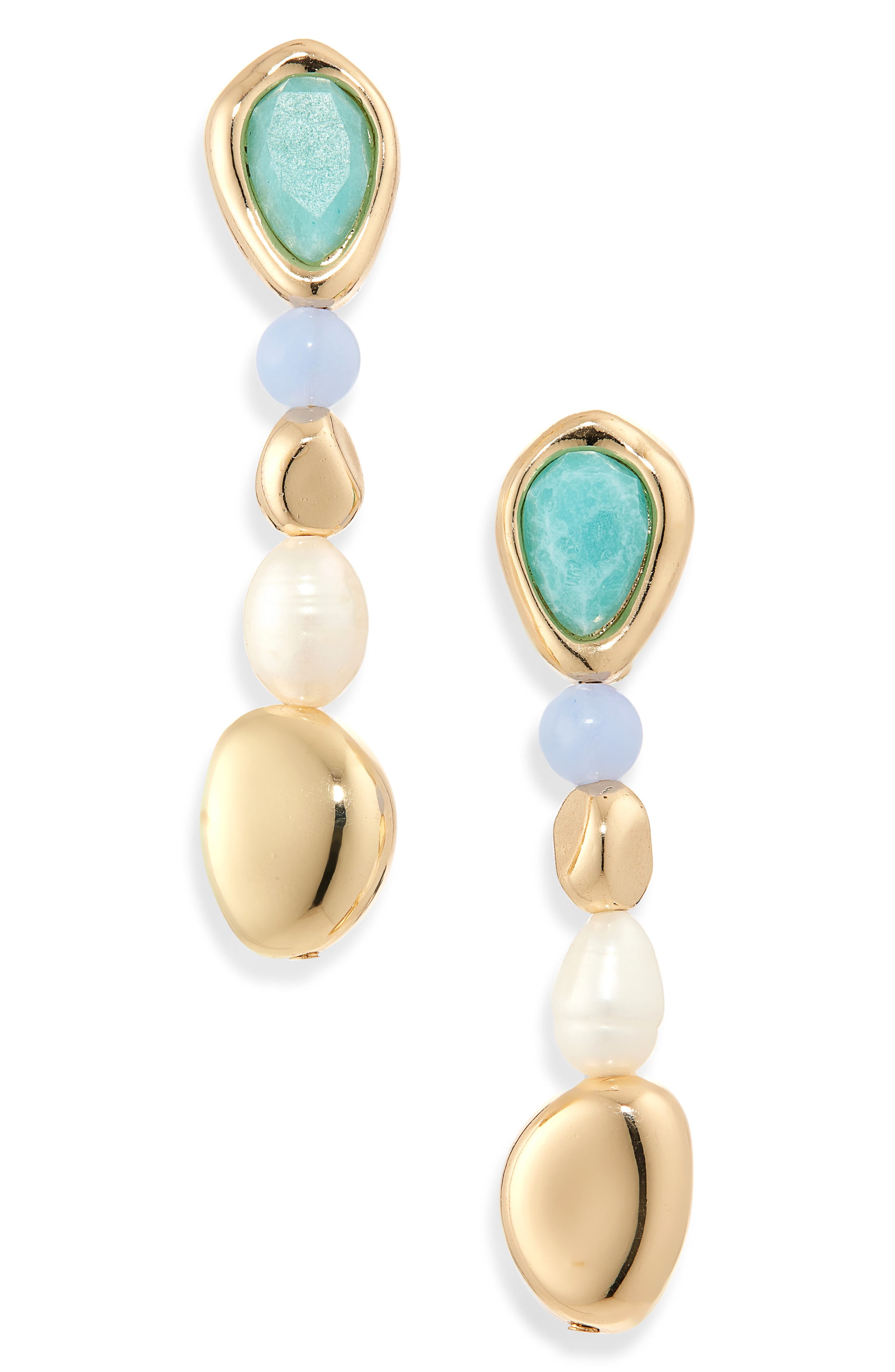 NORDSTROM RACK Molten Linear Drop Earrings