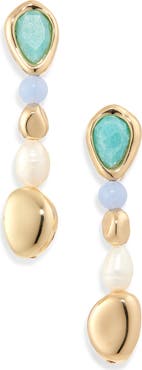 NORDSTROM RACK Molten Linear Drop Earrings