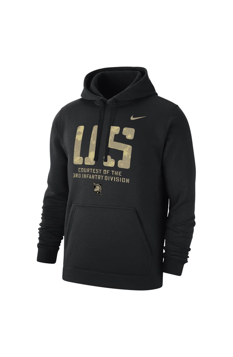 Nike Men's Nike Black Army Black Knights 2023 Rivalry Collection Courtesy of Club Fleece Pullover Hoodie, Alternate, color, Black