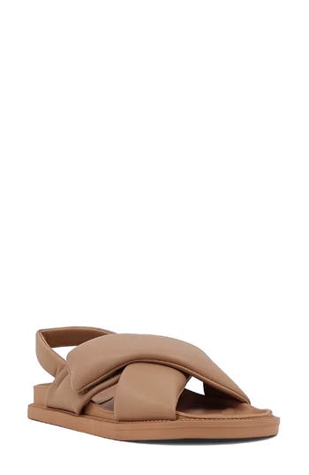 Shushop Delta Slingback Sandal In Brown