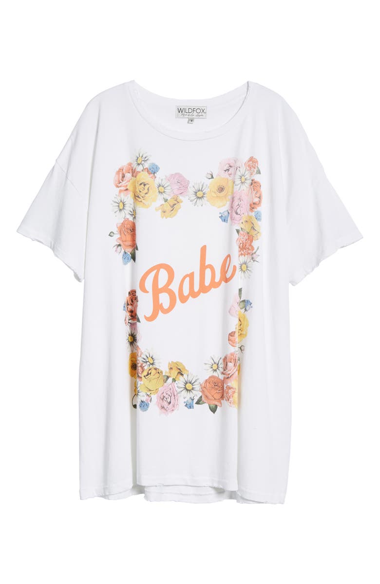 Wildfox Babe T-Shirt Dress, Alternate, color, 