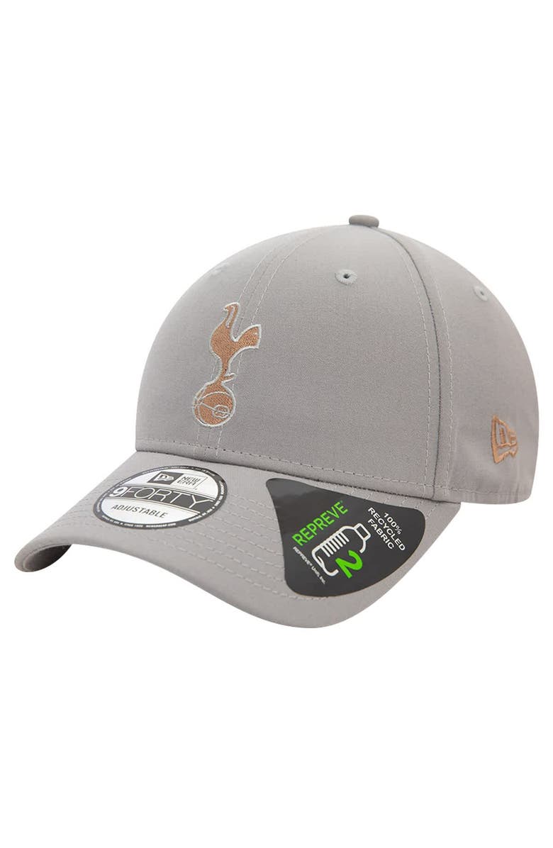 New Era Men's New Era Gray Tottenham Hotspur Seasonal 9FORTY Adjustable Hat, Main, color, 