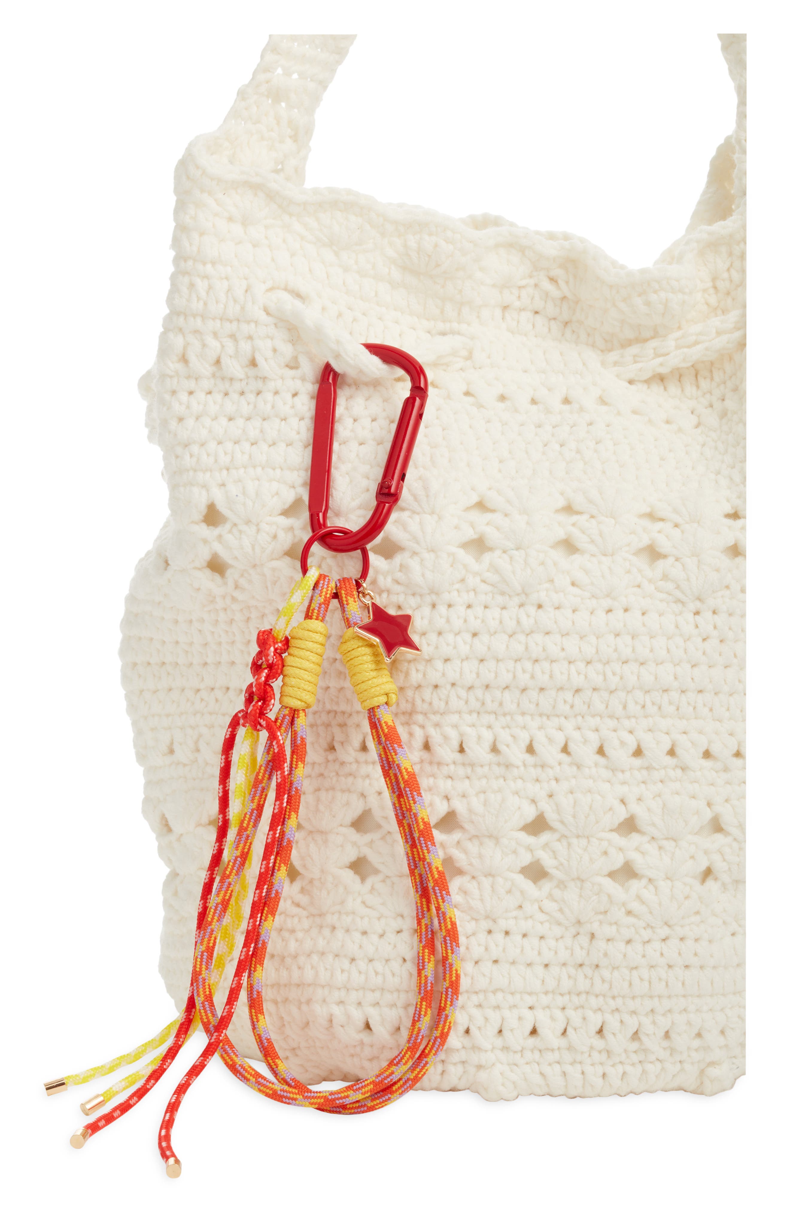 Chelsea28 Paracord Bag Charm, Alternate, color, Orange Multi- Gold