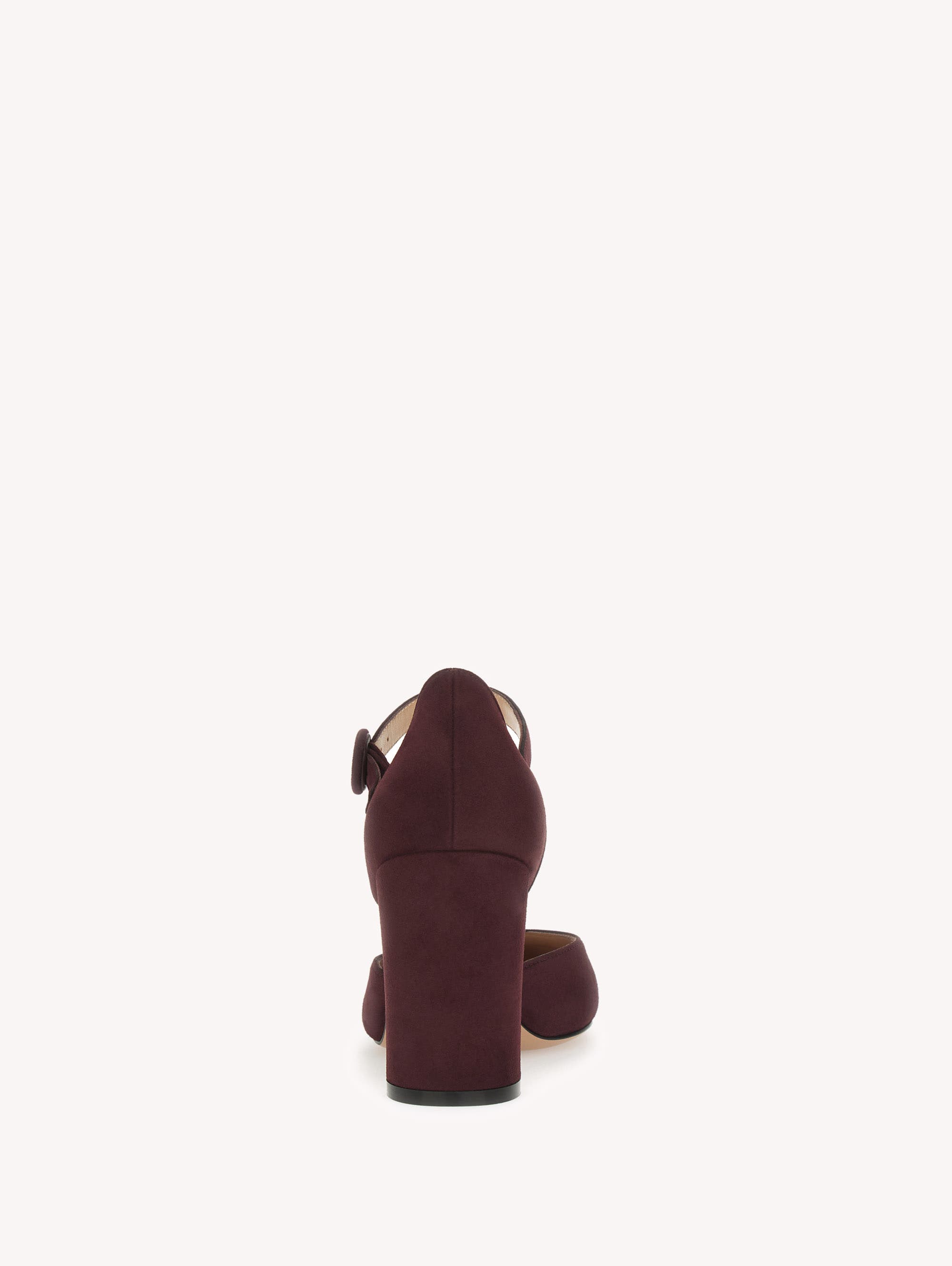 Lisa D'Orsay Pump, Alternate, color, Burgundy Suede Leather