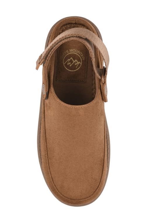 White Mountain Footwear Icebound Slingback Clog In Brown