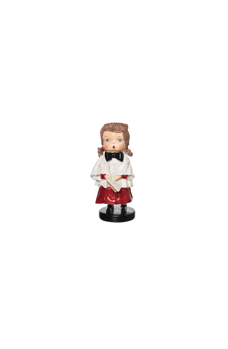 Gallerie II Harmony Christmas Caroling Figurine, Main, color, White
