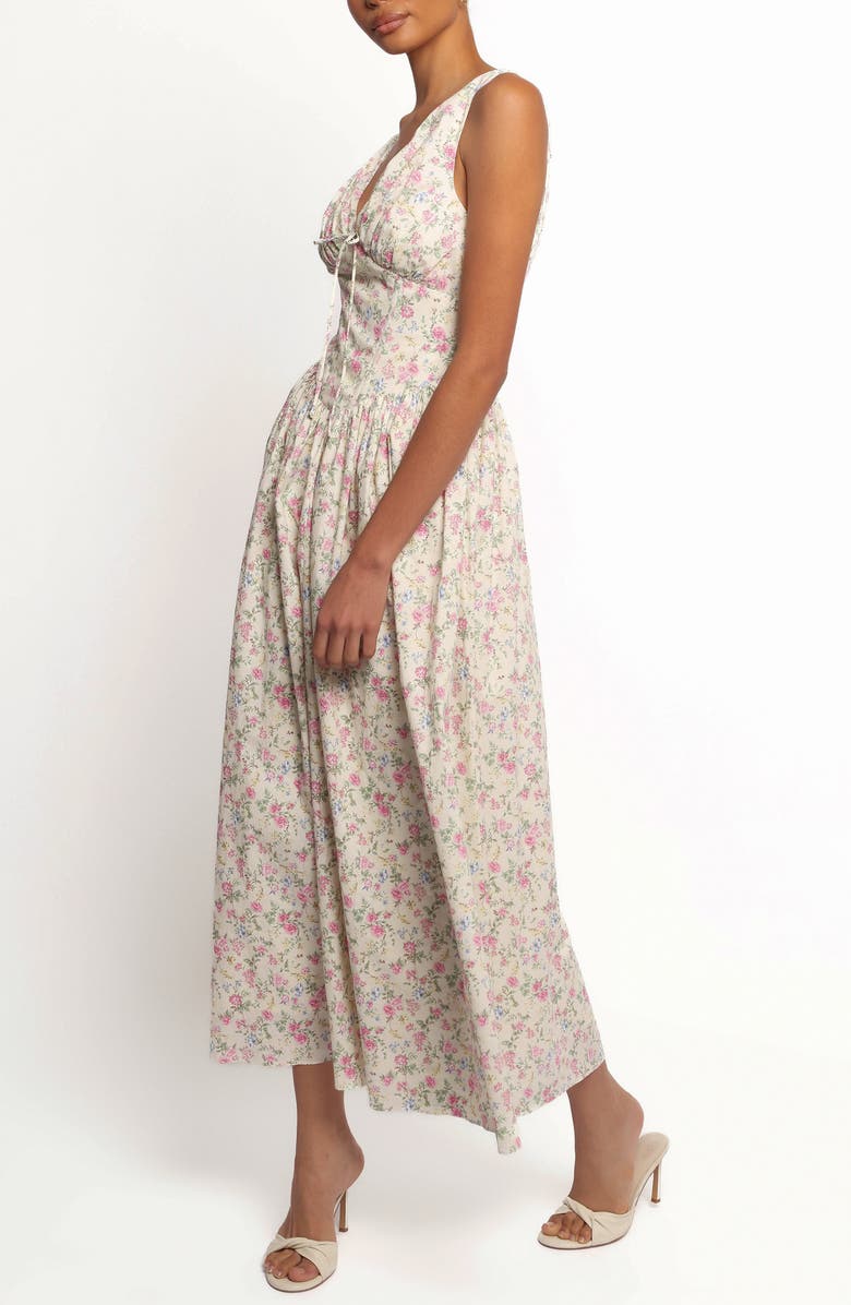 Petal & Pup Veda Floral Print Sleeveless Maxi Dress, Alternate, color, Pink