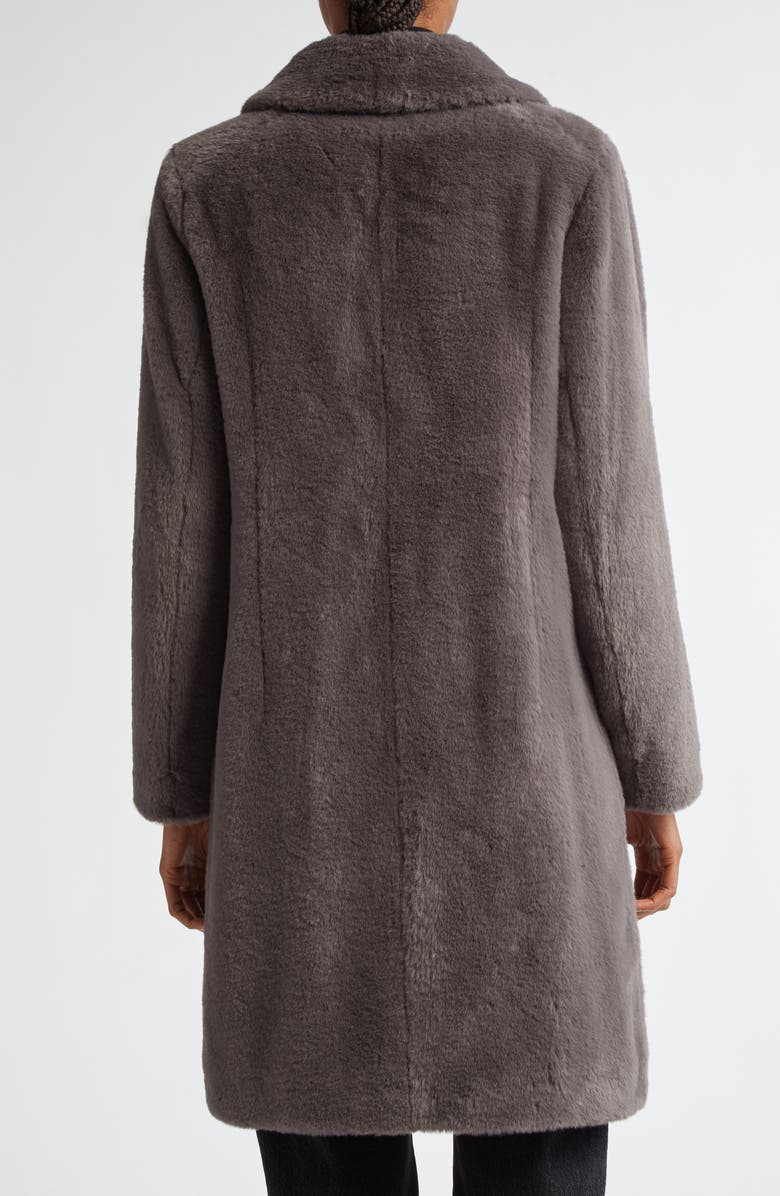 Herno Single Breasted Faux Fur Coat, Alternate, color,